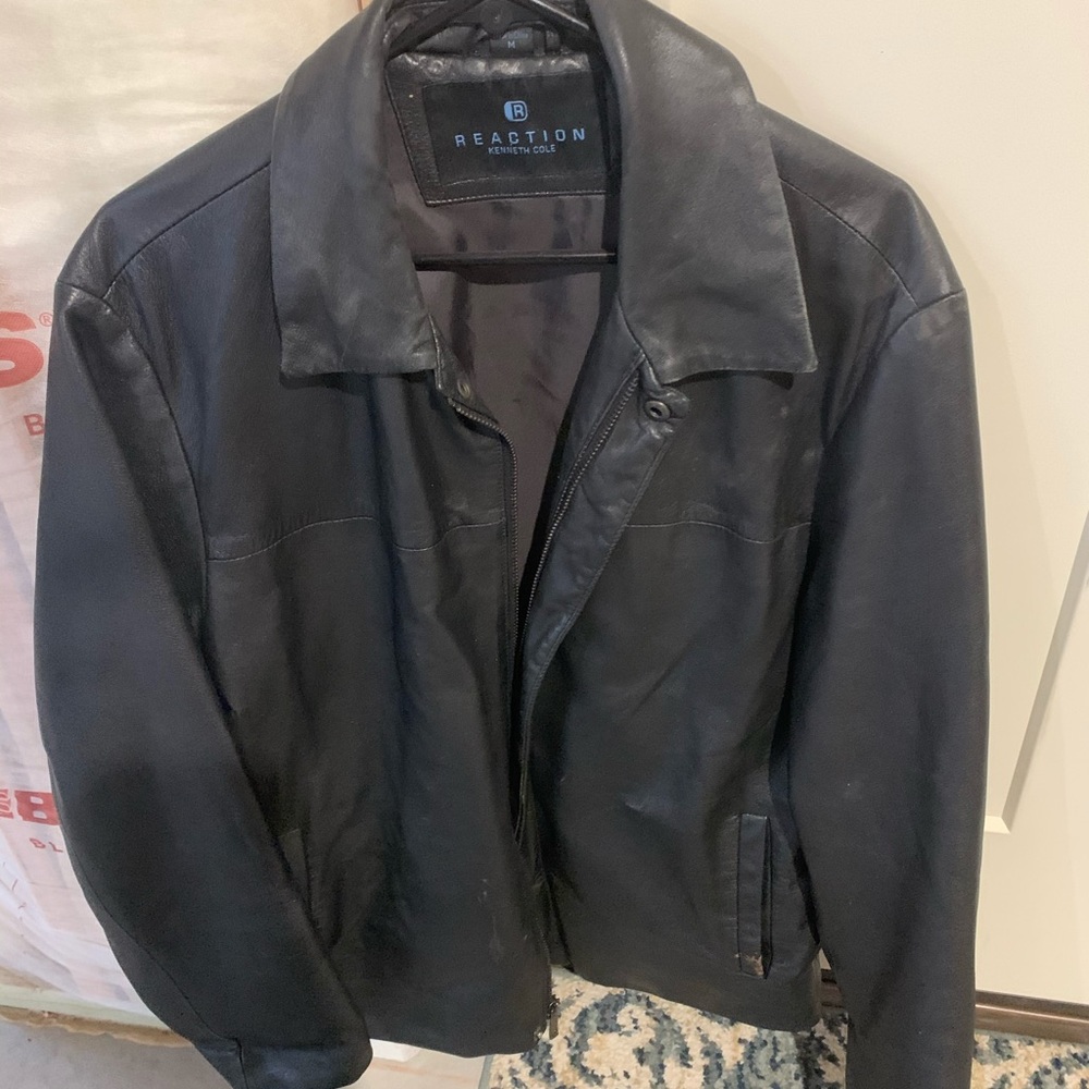 Keneth Cole Reaction leather jacket